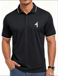 Black Athletic Golf Polo